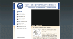 Desktop Screenshot of newharmony-in.gov