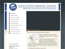 Tablet Screenshot of newharmony-in.gov